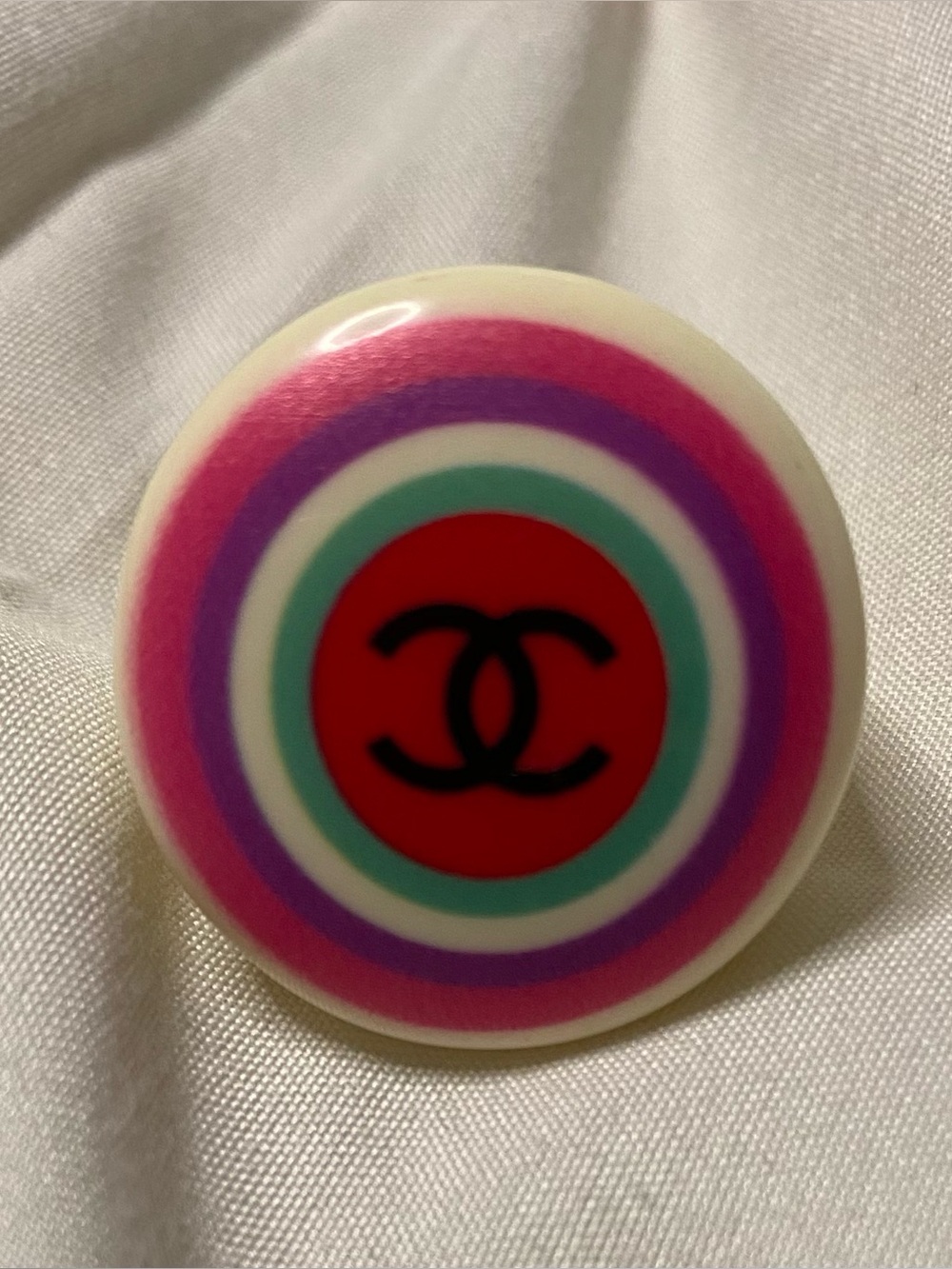 Double C Multi- Color Logo Ring Women’s 
SIZE - 7